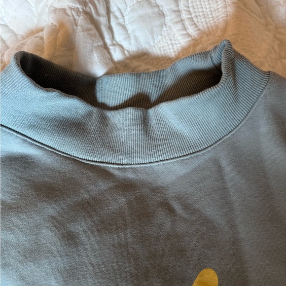 Parke sky blue Miami fleece mock neck small medium - Picture 5 of 11